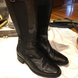 Bruno Magli black leather boots